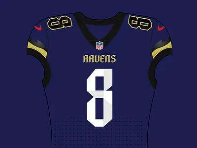 NFL Re-Imagined | Baltimore Ravens baltimore concept concepts football illustration jersey jerseyedits nfl nfl design ravens rebrand uniform