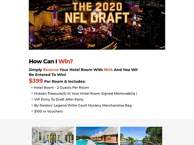 NFL Draft Landing Page app branding design draft2020 eventdesign nfl ui ux web