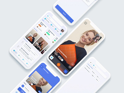 Online School Mobile UI Concept assignment blue clean conferences live mobile app mobile app design mobile application mobile apps mobile ui school student teacher ui uidesign ux white