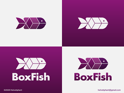 Boxfish - logo concept box logo boxfish brand design brand designer branding creative logo fish logo icon isometric design isometry logo logo design logo design concept logo designer logotype mark negative space logo shapes