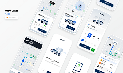 AUTO UI KIT card icon ui