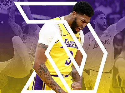 Fanmade Logo for Anthony Davis anthony davis champion design flat icon illustrator lakers logo minimal nba