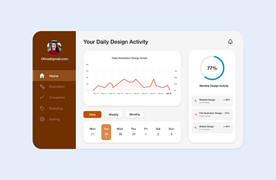 Daily Design Activity Web Platform design web