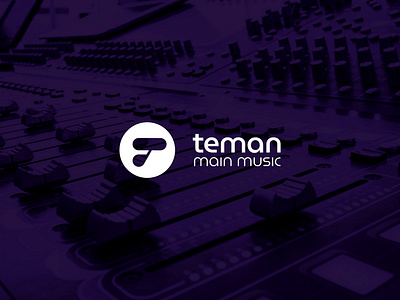 teman main music logo branding design indonesian logo logomark music music label musician record recording studio