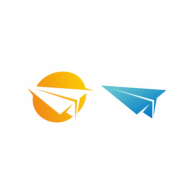 paper plane logo icon illustration vector air aircraft airplane aviation background concept design flight fly freedom icon illustration origami paper plane symbol toy travel vector wing