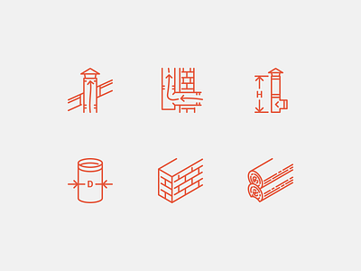 Chimneys chimney icon icon set iconography icons icons set iconset line ui ux vector web