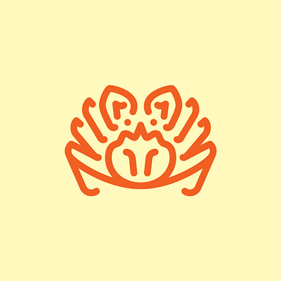 Day 48 - King crab - 100 Icons Daily 100days crab design icon illustration leeayr logo minimal seafood vector