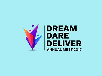 Dream Dare Deliver abstract art direction branding concept graphic design illustration logo design print design typography vector