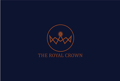 Royal crown attractive branding clean clear elegant eye catching flat logo design minimal modern simple