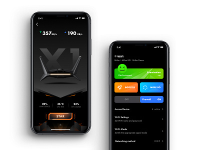 MIFON APP-X1 app design illustration ui