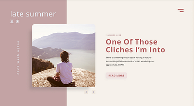 Late Summer Mood design interaction ui web web design