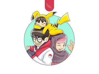 Gotta Catch 'Em All cartoon charater design drawing family illustration pokemon pokemongo