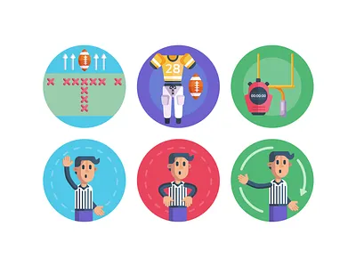 American football Icons coloured icons flat icons icon icons icons pack sports sports logo vector vectors