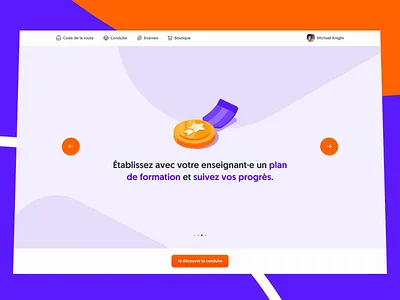 Driving Walkthrough animation illustration isometric onboarding prototype shapes slider walkthrough