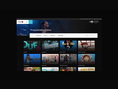 Optimised experience for RTBF Pro. - Filters & Download app assets card category design download filters ui ux webdesign website