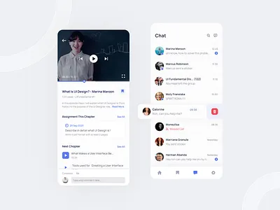 Mobile Course Apps app class clean clean design clean ui courses design dribbble mentors mobile ui online course ui uiux