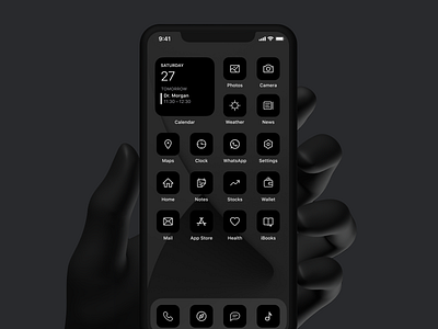Minimalistic Icon Bundle for iOS14 Home screen home screen icons pack iconset ios ios14 mobile ui