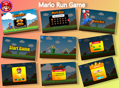 Mario Run Game UX/UI Design 3d adobexd adobexdtutorial animation app branding design designer designer portfolio graphic design illustration logo poster design typography ui ux vector web web design youtube