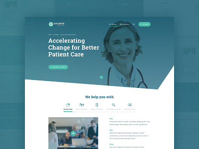 Galenus Health design health healthcare layout ui ui ux design ux web web design webdesign website