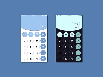 #DailyUI 004 - Calculator app calculator daily 100 challenge daily ui dailyui ui