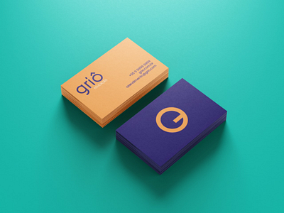 Griô - visual identity business card colors design education logo visual identity