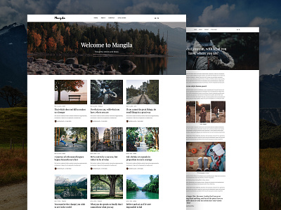 Mangila – Minimalistic Blog Theme for Jekyll blog blog design blogging design jekyll logo personal typogaphy web design website