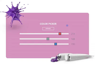 Hex Color Picker animation color color palette color picker colorful colors colorscheme css3 design javascript ui ui ux ui design uidesign ux ux design uxdesign web design webdesign website