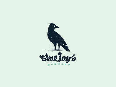 BlueJay's Brewery Logo Design animal bird bluejay bottle branding brew brewery cajva emblem identity logo mark wild