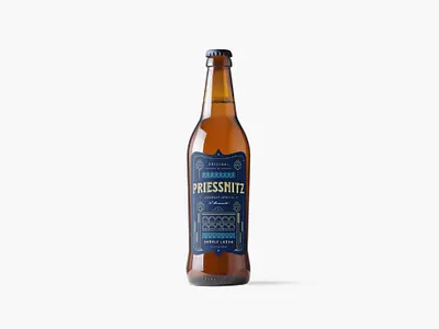 Priessnitz Beer Design beer beer branding beer label brand identity branding design health resort logo minimalism packaging product product design simple typography