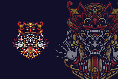 Barong Rangda apparel apparel design bali balinese barong cartoon design devil illustration indonesia indonesia designer marchendise mask rangda traditional