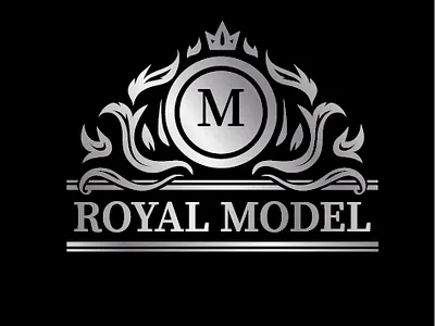 Royalmodel logo design illustration logo