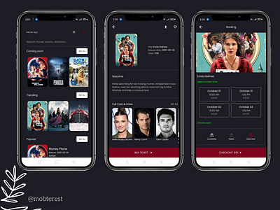 Movie App UI app design flutter mobile mobile app mobile app design mobile design mobile ui ui ui ux ui design uidesign uiux ux ux ui ux design uxdesign uxui