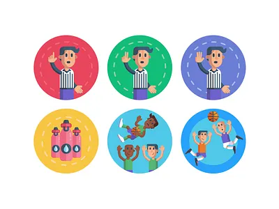 Basketball Icons basketball basketball court basketball flyer basketball logo basketball player coloured icons flat icons icon icons icons pack vector vectors