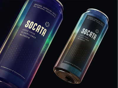 socata can candesign color drink illustrator juice label packaging