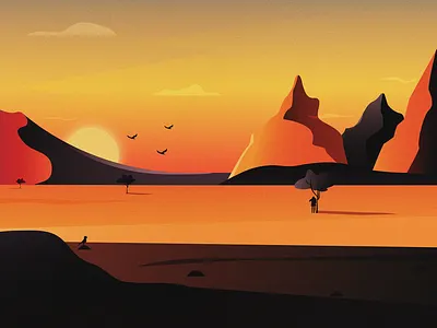 Landscape vector adobe illustrator artwork grainy illustration illustrator landscape landscape illustration vector vector illustration vectorart