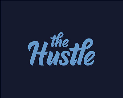 The Hustle Logo application artwork branding button design design art designs desktop gradient illustration art illustrator logo minimal ui ux wallpaper web