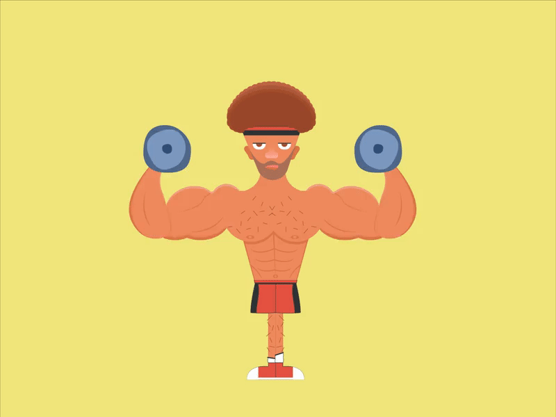 Lounga 79 - El Masreyeen ( 1 ) animation fun gif gym illustration motion muscles music