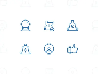 D&D Hub Icons 2d demiplane dungeons dungeons and dragons dungeonsanddragons flat icon illustration line outline set