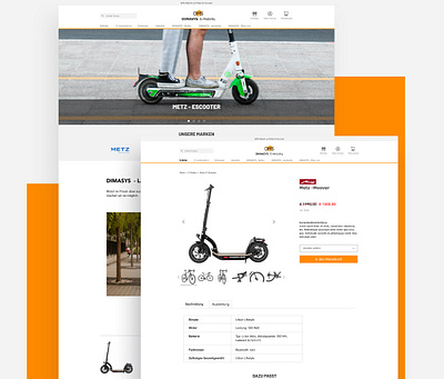 DimaSys Emobility Webshop landing page ui ui design uiux webdesign webshop