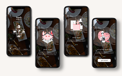 foody app ui design for restaurants part-1 adobe xd adobexd app app design apparel apple application design illustration landing design landing page landing page design ui design web design website design