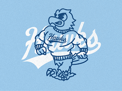 It’s a great day to be a hawk! branding branding design design flat graphic design hawks illustration illustrator mascot roger rwu