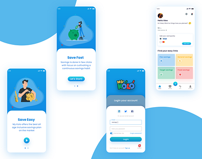 My Kolo E-wallet app app design branding design flat graphic design icon illustration minimal savings twitter ui design ui ux ux design wallet ui