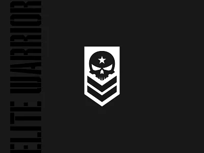 Elite Warrior art brand branding cod identity logo military skull skulls symbol