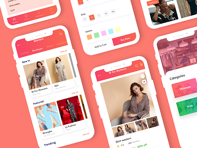 Fashion app ui presented in a mockup 2d app application branding business ecommerce app ecommerce shop fashion fashion app fashion brand fashion illustration illustration trend trending trending ui ui uiux user experience userinterface ux