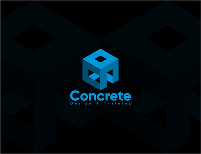concrete branding design icon logo vector