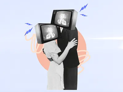 Modern Love collage collage art digital collage graphicdesign illustration vintage vintage photograph