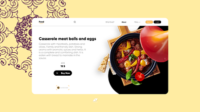 TAJINE meat balls and eggs design ui web