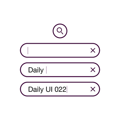 Daily UI 022 - "Search" 022 daily ui daily ui challenge dailyui dailyuichallenge design search search bar ui vector