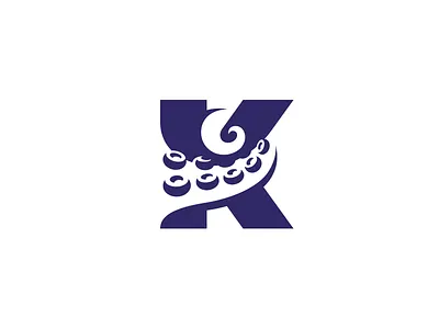 Unleash the Kraken! aggressive animal animal logo brand identity creative crossfit fitness gym kraken letter mark lettermark logo monogram negative space octo octopus tentacle