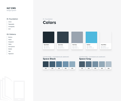 CMS UI Style Guide buttons clean cms cms development concept content management system inputs interface palette style guide styleguide typography ui